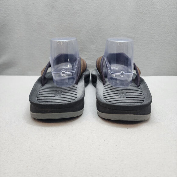 Dr Scholl's Slip on Thong Men's Reflect Brown Flip Flop Shoes Size 12 M - Picture 5 of 8